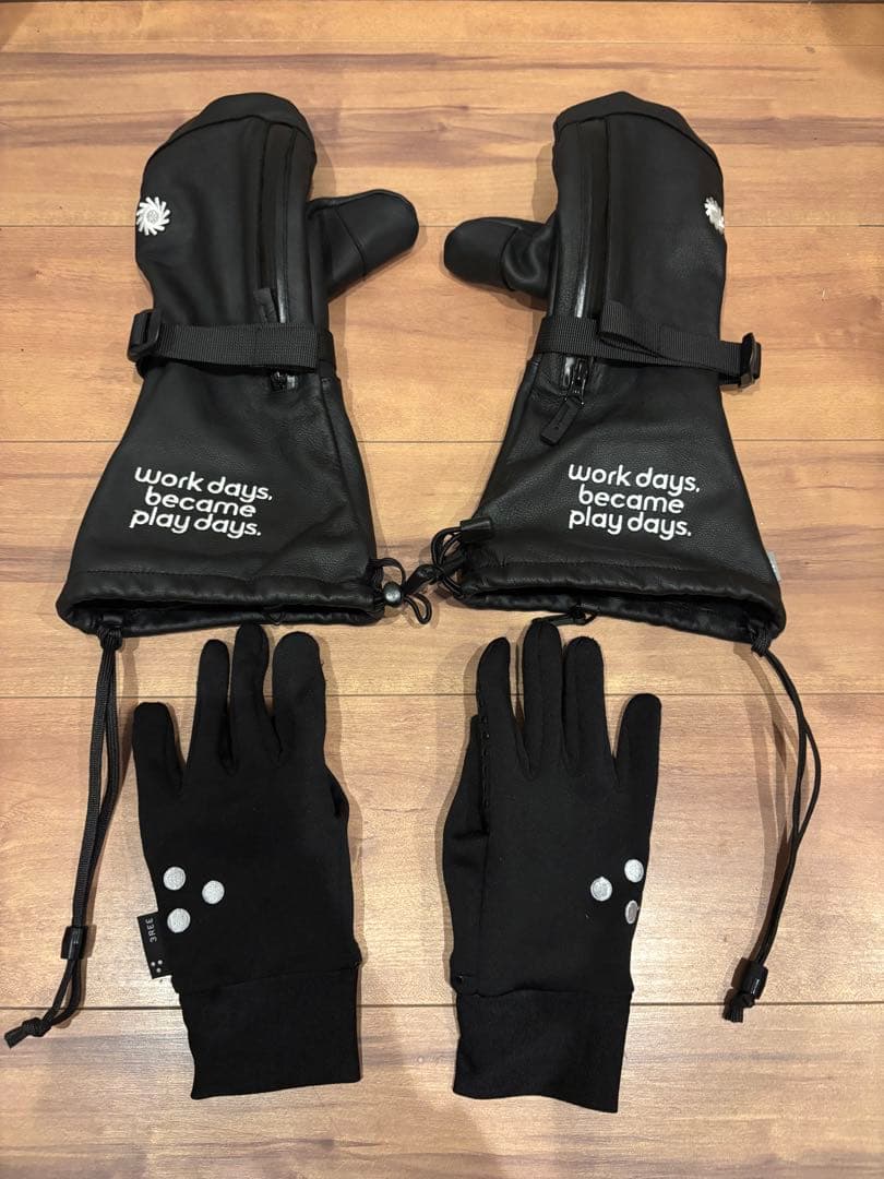 P01 プレイ 3REE ミトン グローブ P01 OVER LEATHER