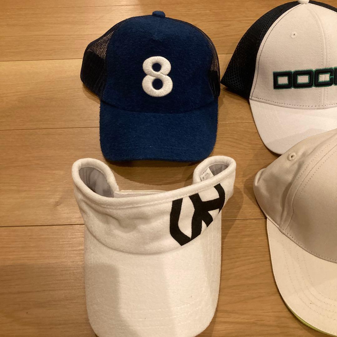 ゴルフキャップとバイザーセット 6点