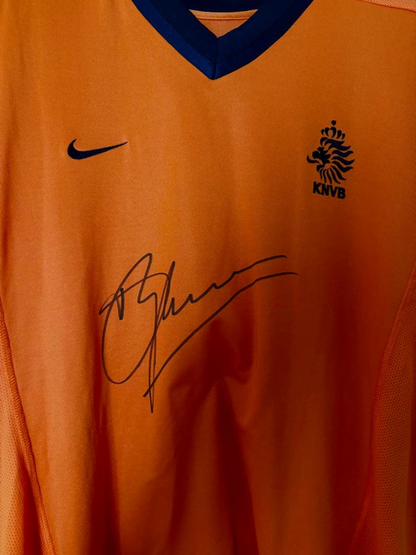 デニス・ベルカンプ 直筆サイン オランダ代表 ユニフォーム　JSV 正規認証品