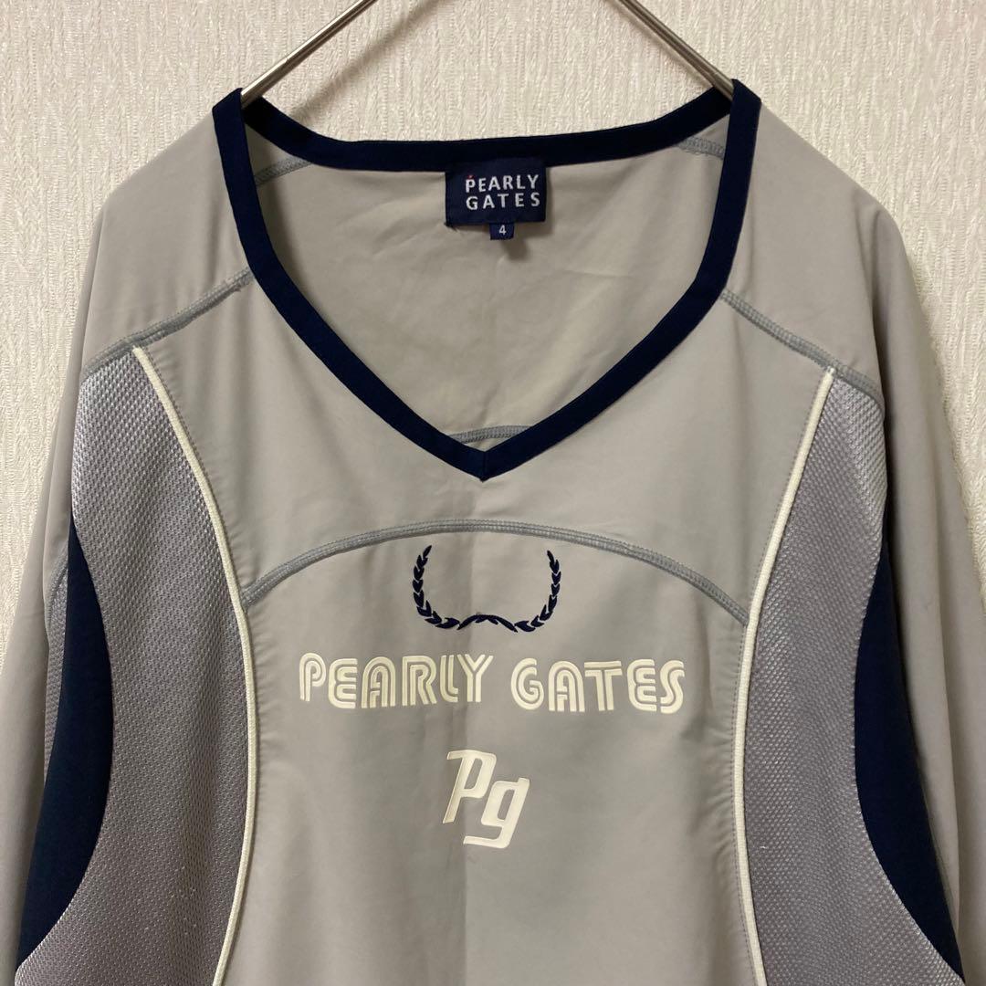 PEARLY GATES パーリーゲイツ プルオーバー ジャケット グレー 4