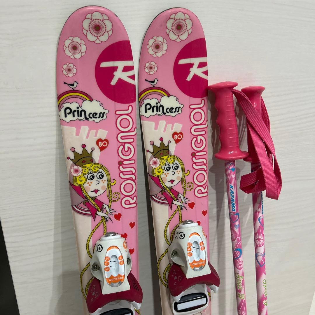 Rossignol Princess スキー板 ピンク　80cm