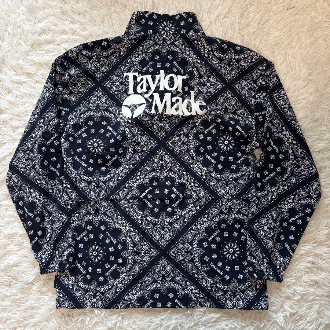 即完品 テーラーメイド ブルゾン ジップ ペイズリー バンダナ ハイネック