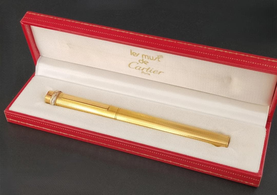極美品 ヴィンテージ カルティエ Cartier トリニティ ボールペン　2