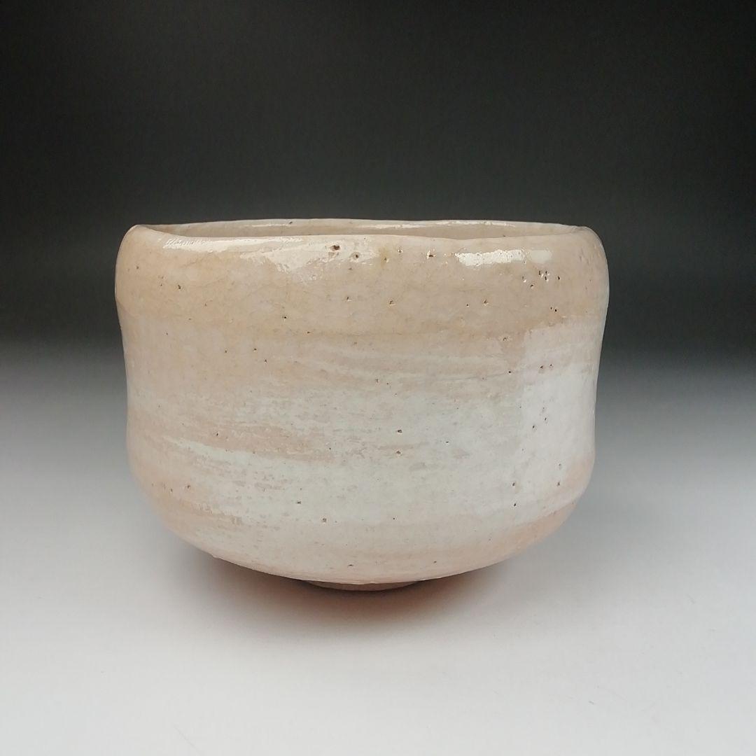 Ｔ５１８　茶碗　『柿画』『楽入窯　吉村楽入』　共箱　抹茶碗　茶道具