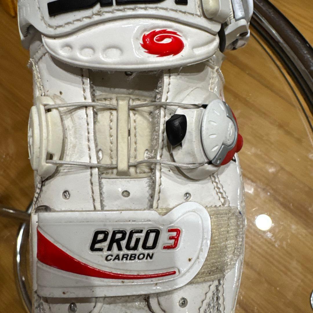 シディ SIDI エルゴ ERGO3カーボン　白 EU41 スピードプレイ専用