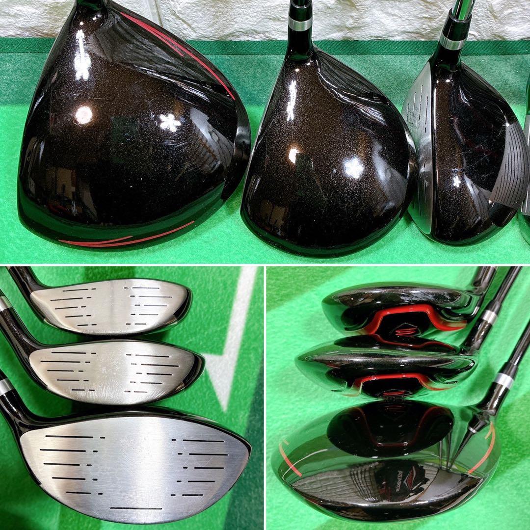 【左利き用・初心者OK】STRATA メンズゴルフクラブセット 10本