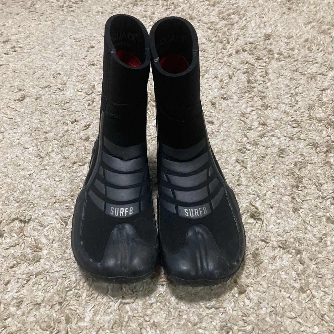 SURF8ブーツ/スプリットソール中割れ24.0cmブラック