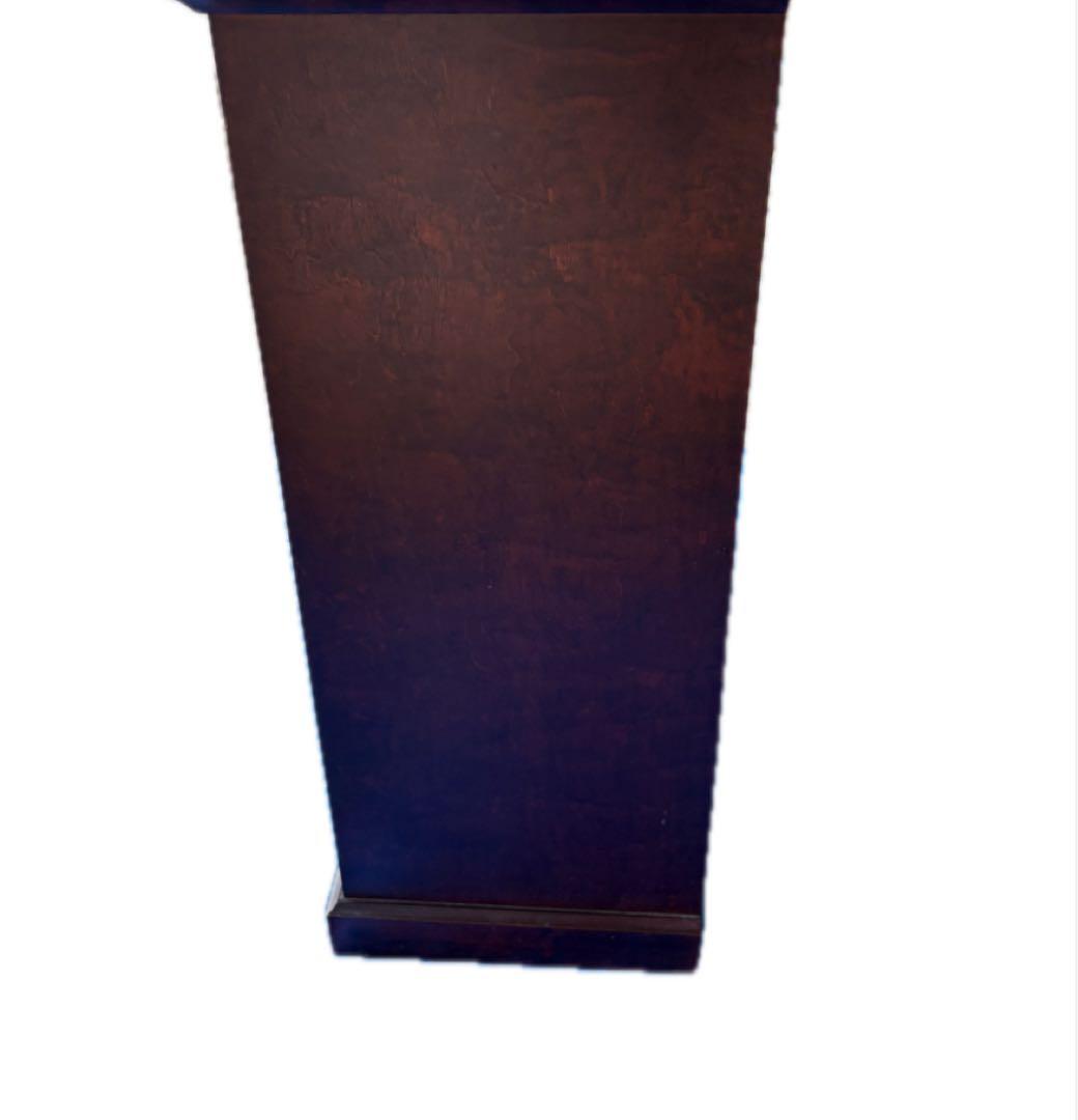 【木製ガラスキャビネット】レトロ収納棚／ガラス扉＆引き出し付き