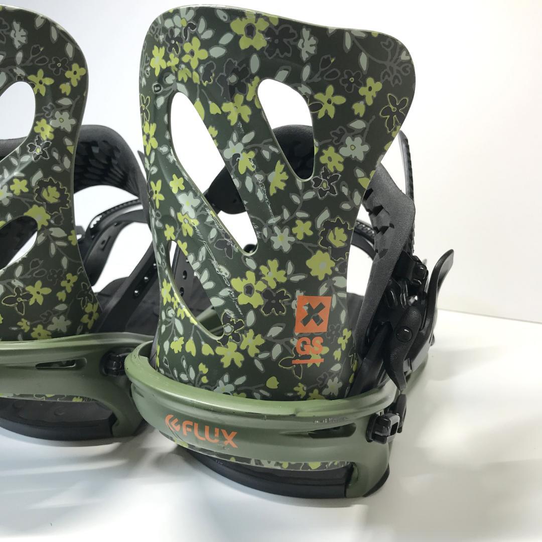 【良品】FLUX GS ビンディング 花柄 オリーブグリーン フラワー S/M