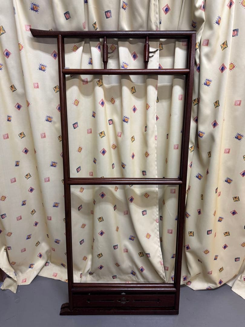 衣紋掛け 昭和レトロ 着物掛け　木製 衣桁　洋服掛け　折り畳み式　和