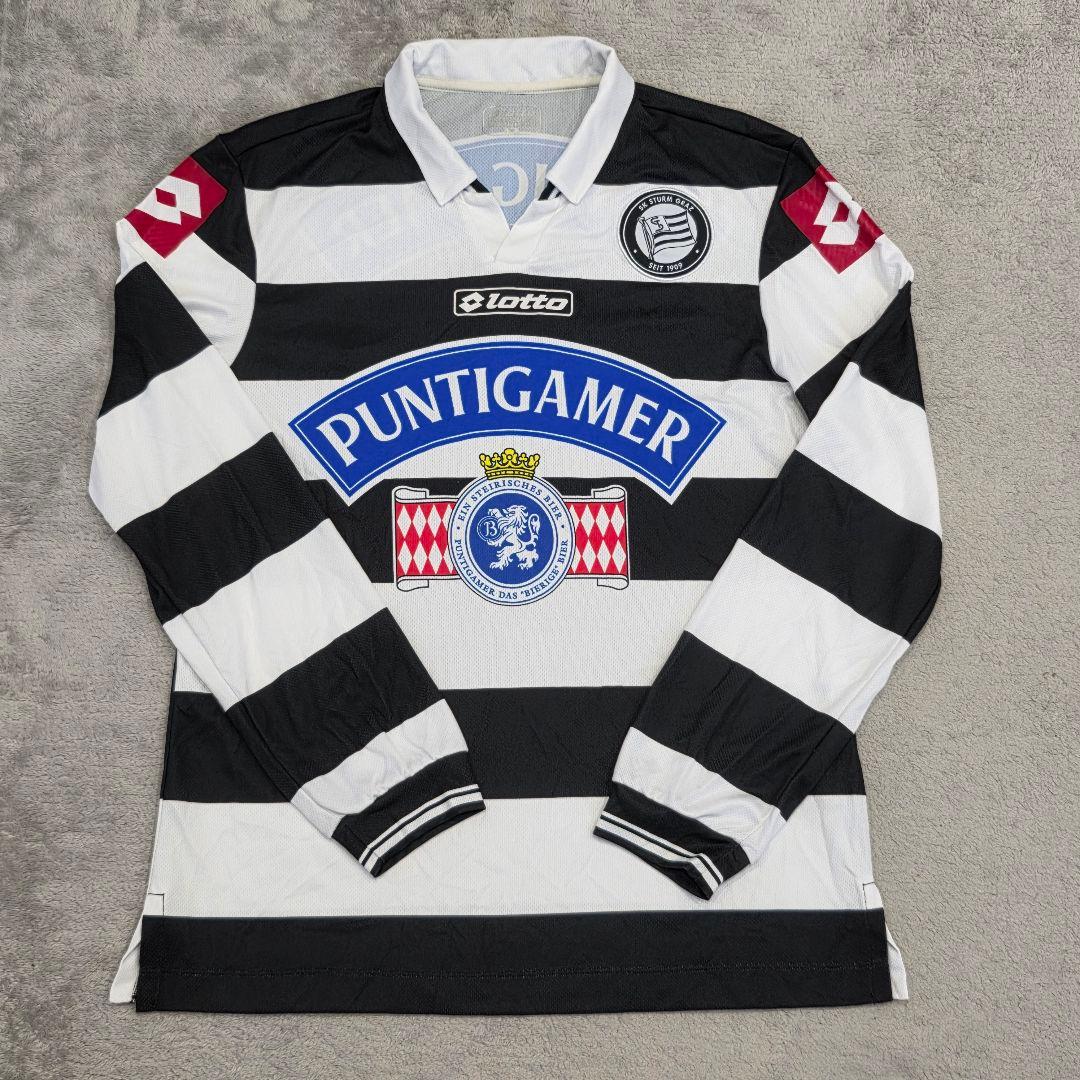 Lotto　ロット　SKシュトゥルム グラーツ　ユニフォーム　M　長袖　ボーダー