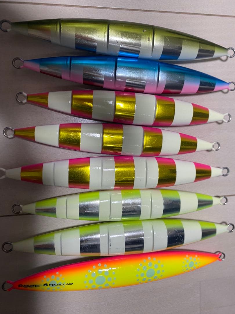 SFCメタルジグ 8個セット スパンキー7本、クランキー1本