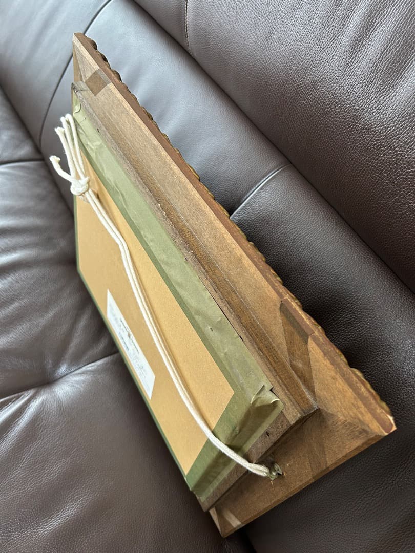 立松富雄作『花とシャトー (皐月)』(油彩)