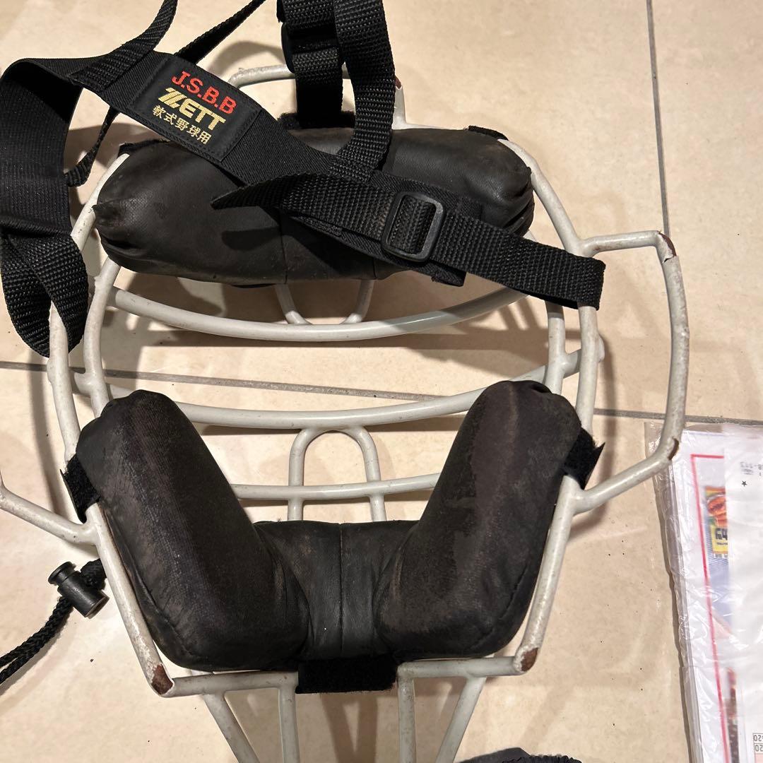 ミズノプロ キャッチャー防具セット　マスク　レガース