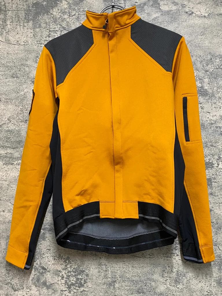 イザドア Isadore 長袖 サイクルジャケット オレンジ 黒 M 裏起毛