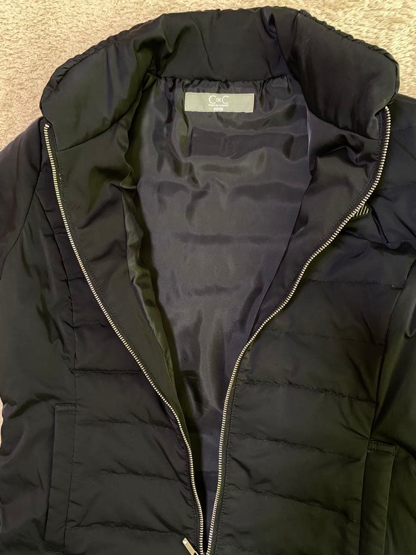 【美品】C de C クードシャンス　ゴルフ　ダウンワンピース　黒　ブラック