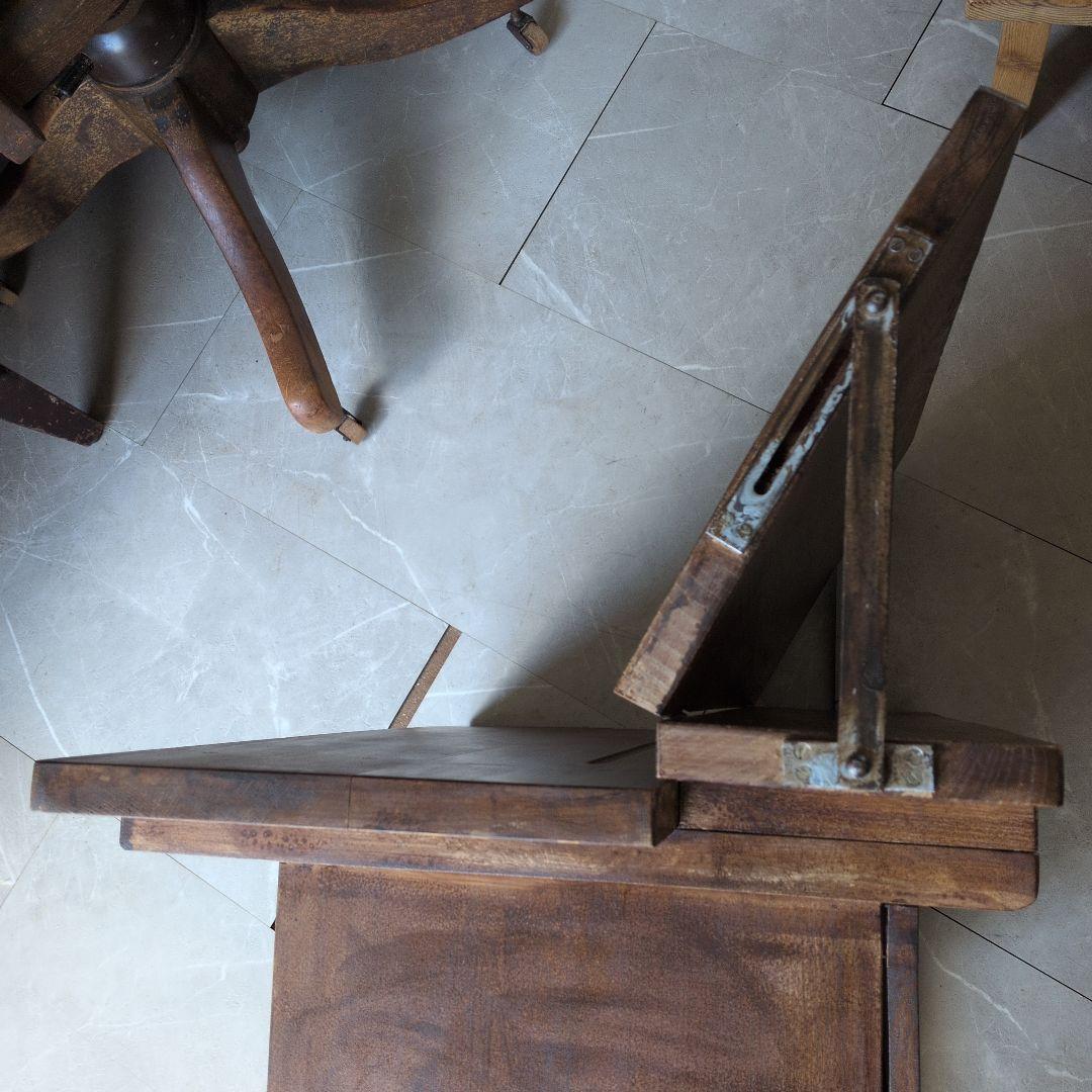 アンティーク古道具　戦前音楽譜面台テーブル　机