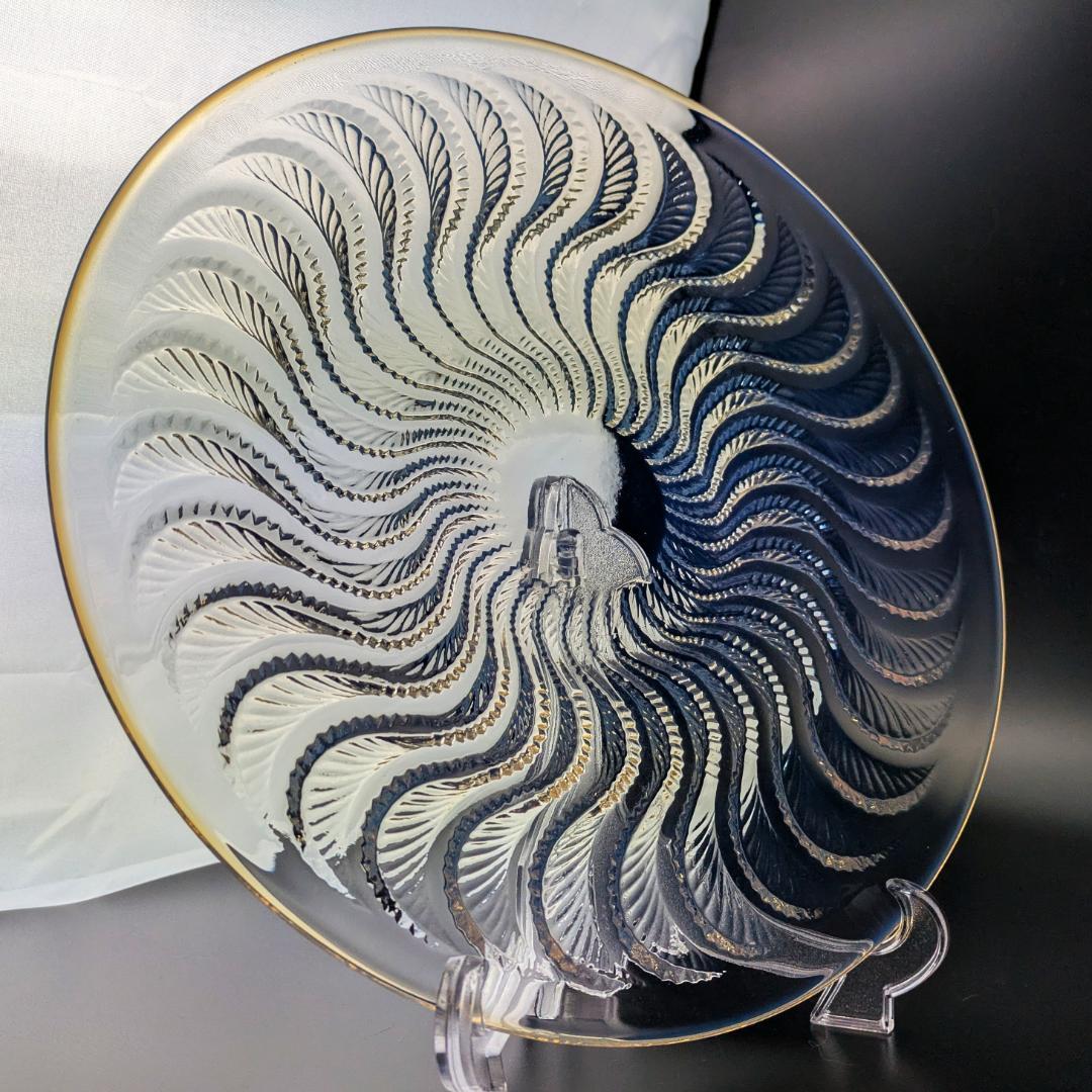 ルネ ラリック オパルセント皿 アクティニア イソギンチャク 1933年頃作品