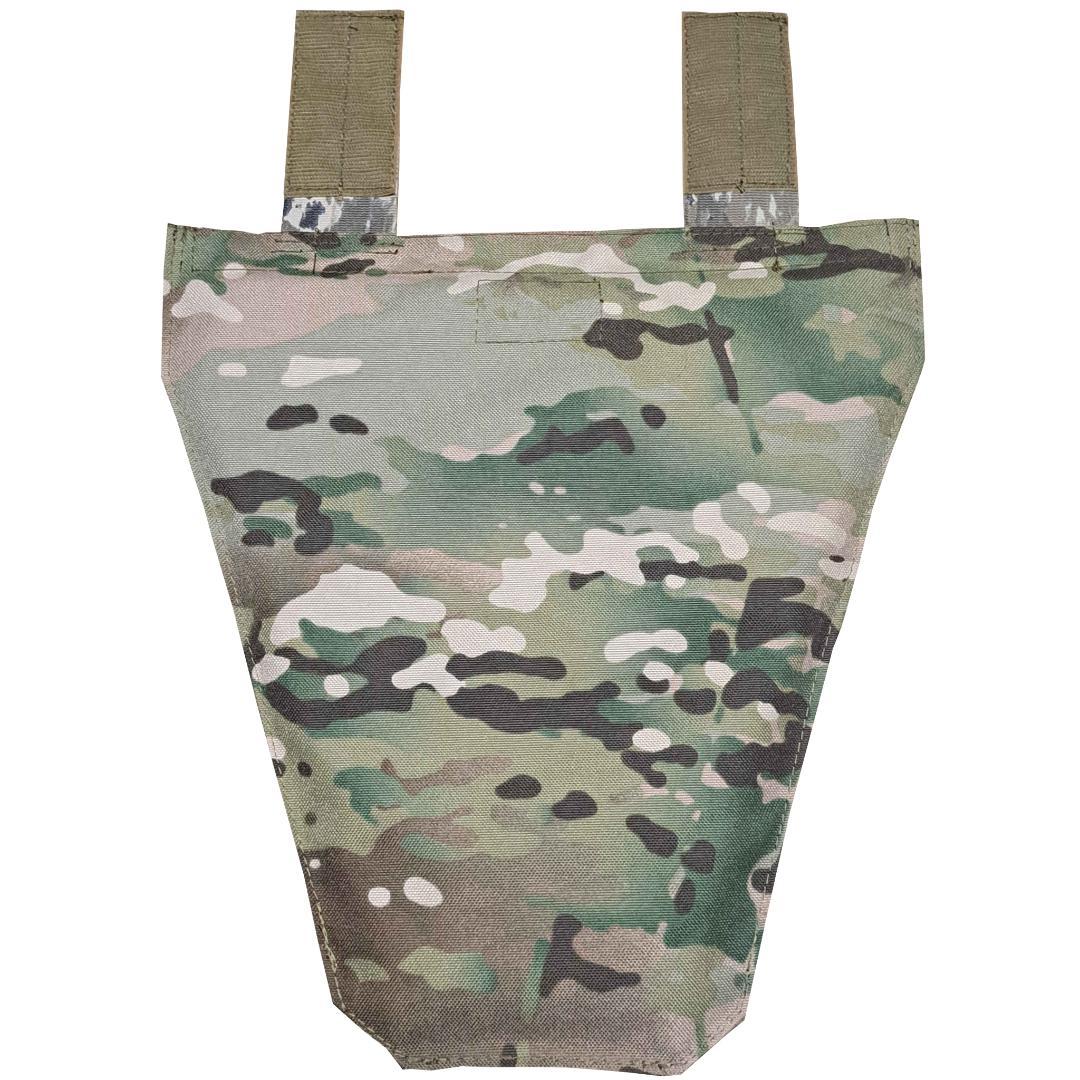 B プレキャリ用 実プレート入りグローインアーマー マルチカム迷彩 NIJ 3A