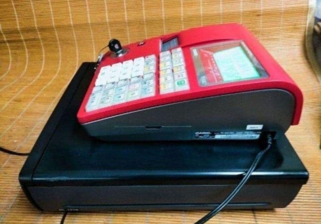 カシオレジスター　TE-400　フル設定無料　美品PC連携売上管理　400500