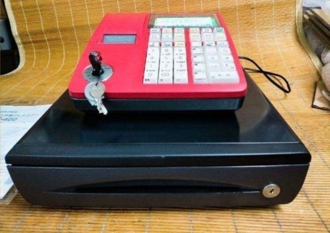 カシオレジスター　TE-400　フル設定無料　美品PC連携売上管理　400500