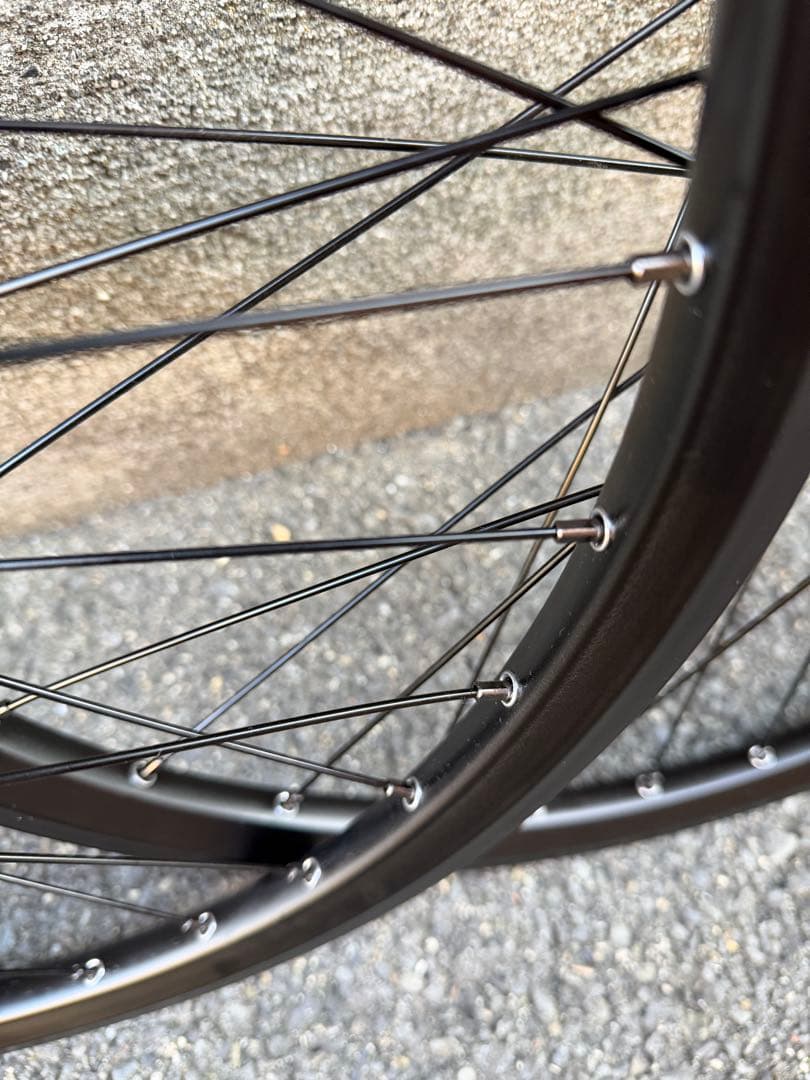 24インチ　MTB 完組ホイール 　オールブラック組み