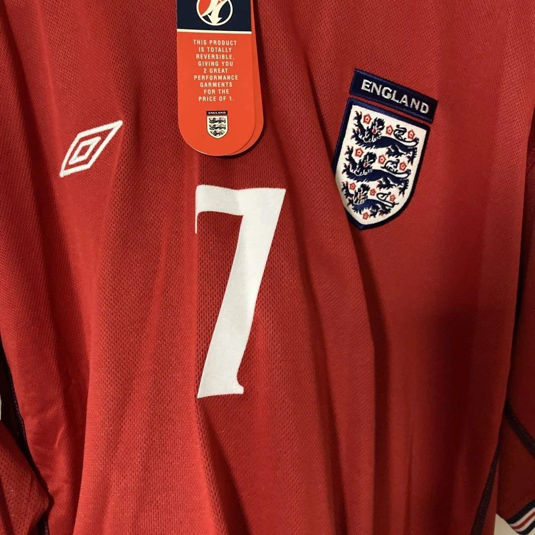 須*賀様 【未使用】イングランド代表　ベッカム　7番ネーム有　タグ有　ユニホーム