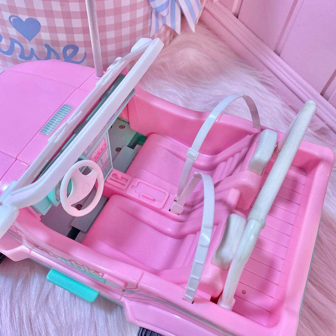 ビンテージ　バービー　ピンク　ジープ　リモコン　カー　車　jeep ドール　人形