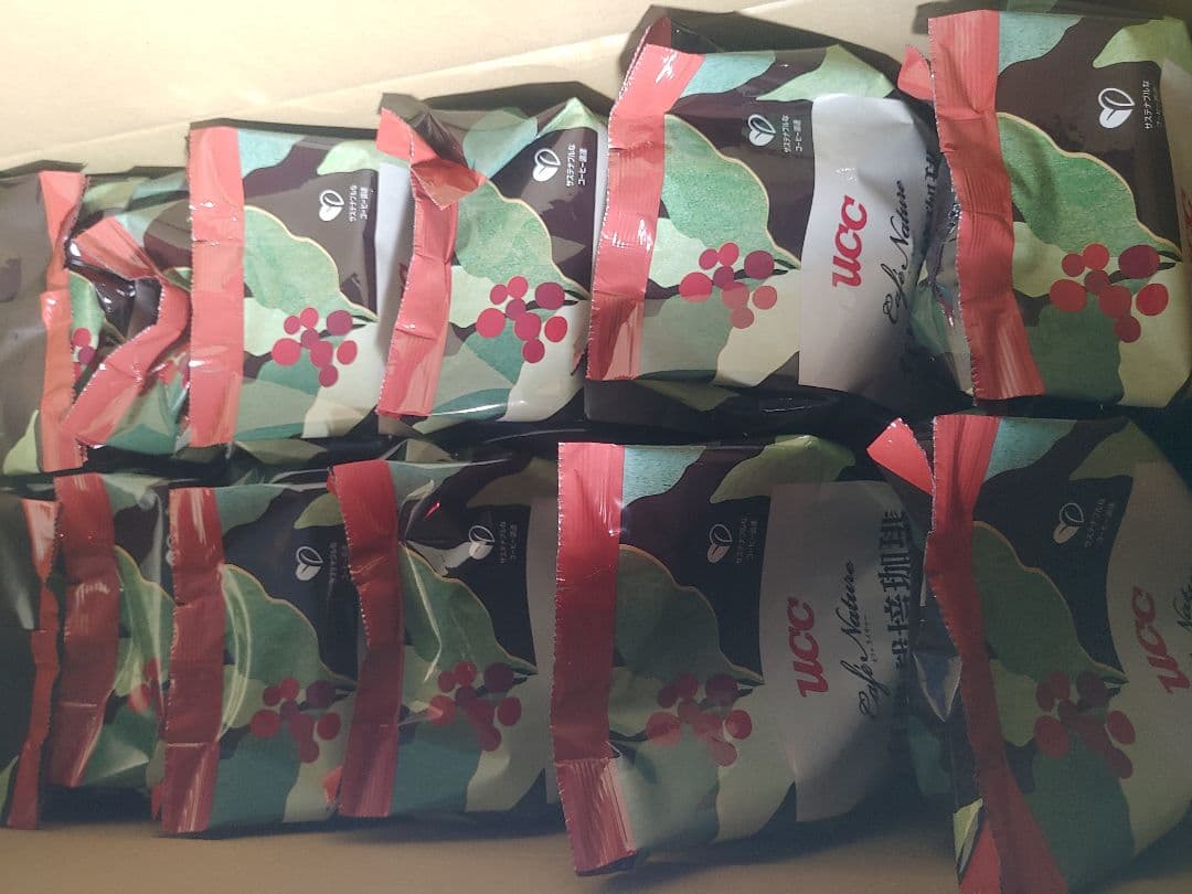 合計6000g UCC 有機栽培コーヒーダークロースト500g×12袋 豆