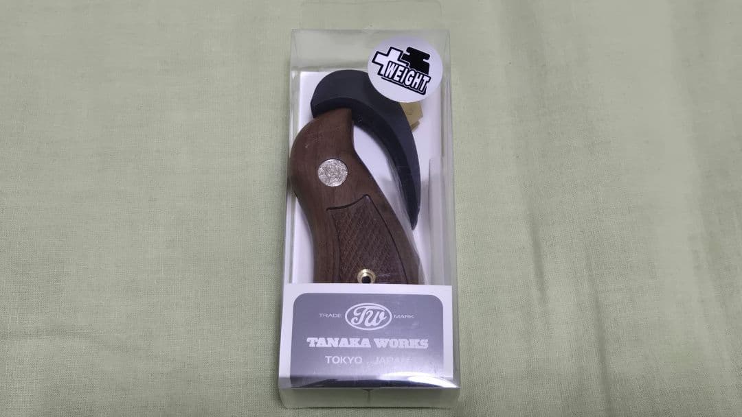 スクエアタイプ　ウォールナット　チェッカーグリップ(Kフレームスクエアバット用)