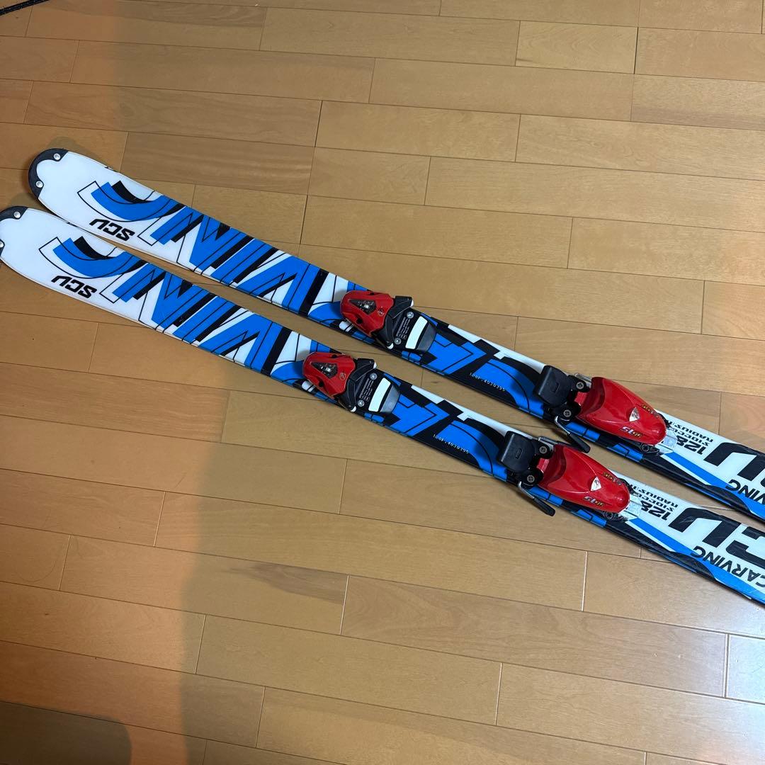 CARVING 128cm ブーツ25cm ストックセット