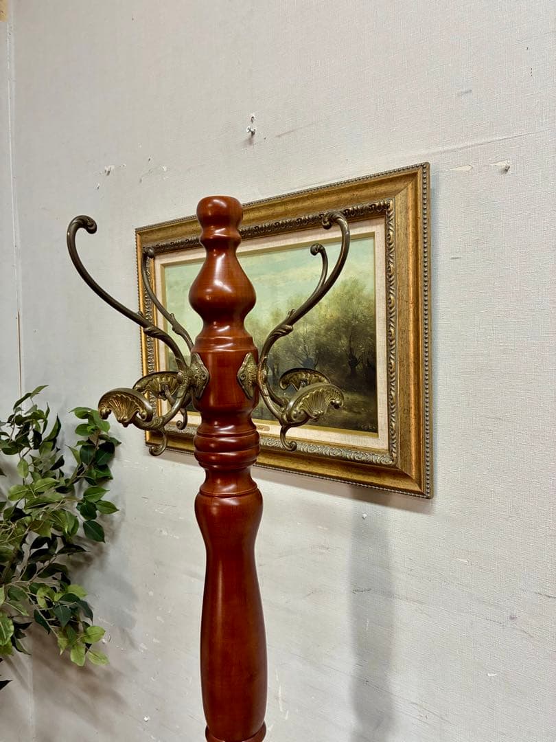 管428☆英国製☆アンティーク☆コートハンガー