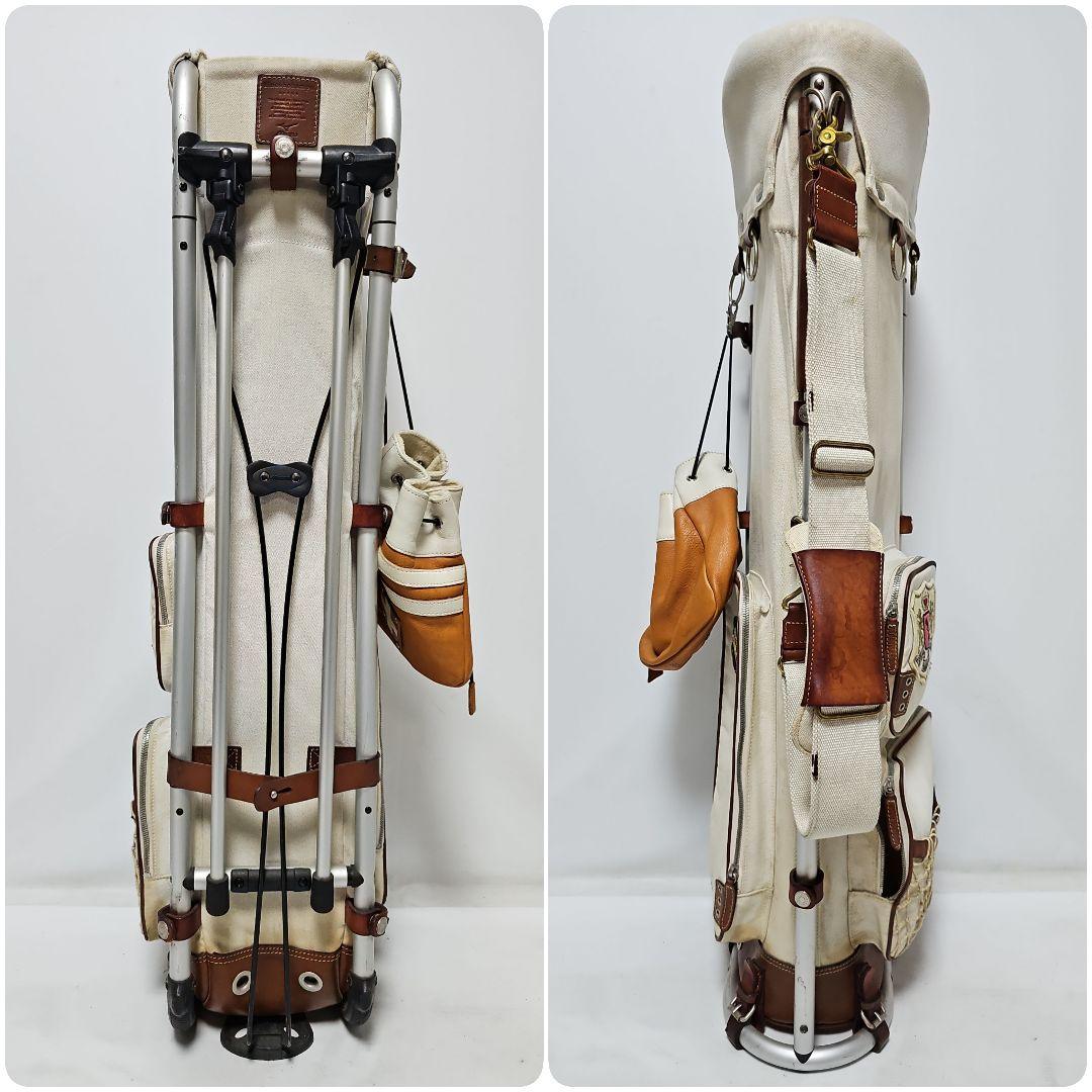 希少　ミズノ　木ノ庄帆布　フレームウォーカー　スタンドキャディバッグ