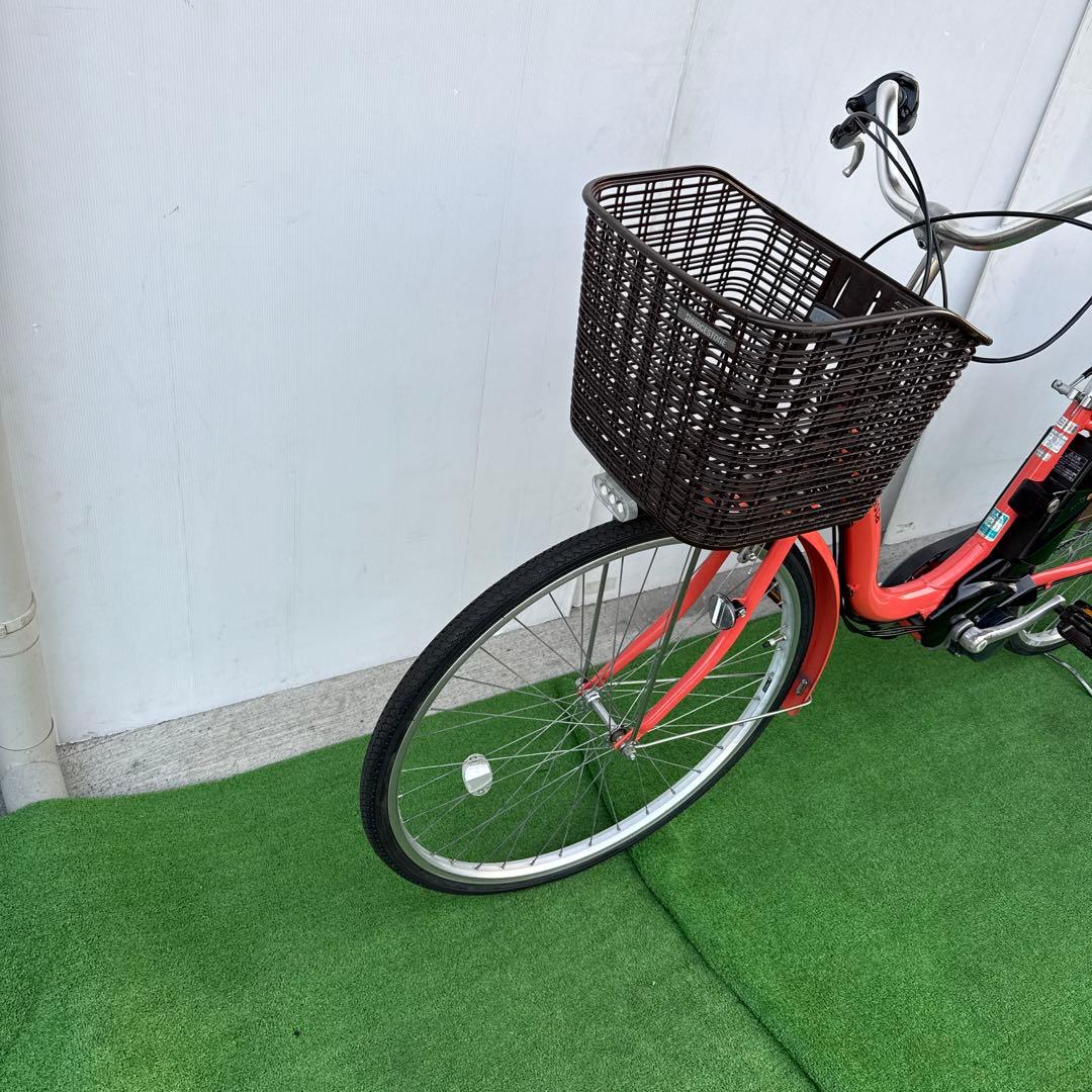 ブリヂストン電動アシスト自転車26インチ オレンジ