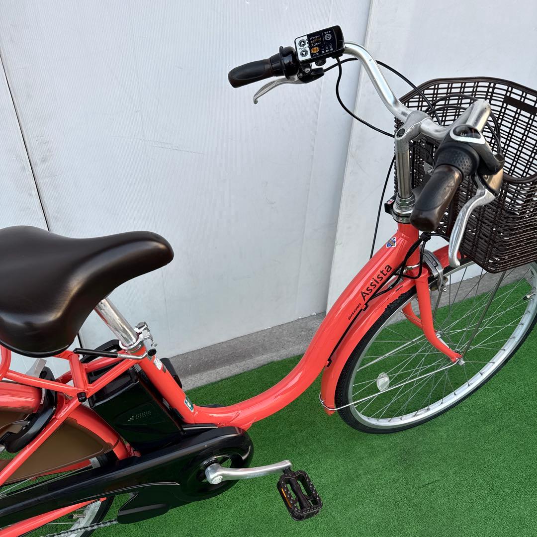 ブリヂストン電動アシスト自転車26インチ オレンジ