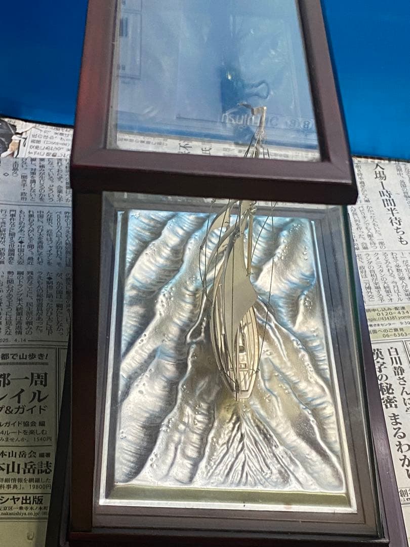 銀製　ヨット　船　1隻