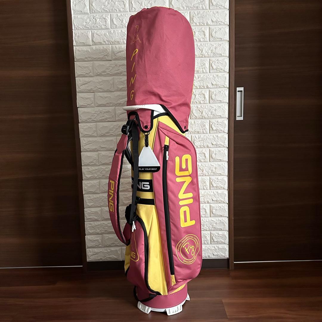 希少 ピン PING CB-P225 限定 マルーンゴールド キャディバッグ