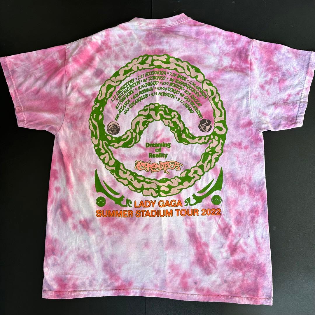 レディガガ　Tシャツ　ツアーグッズ　ツアーTシャツ　タイダイ