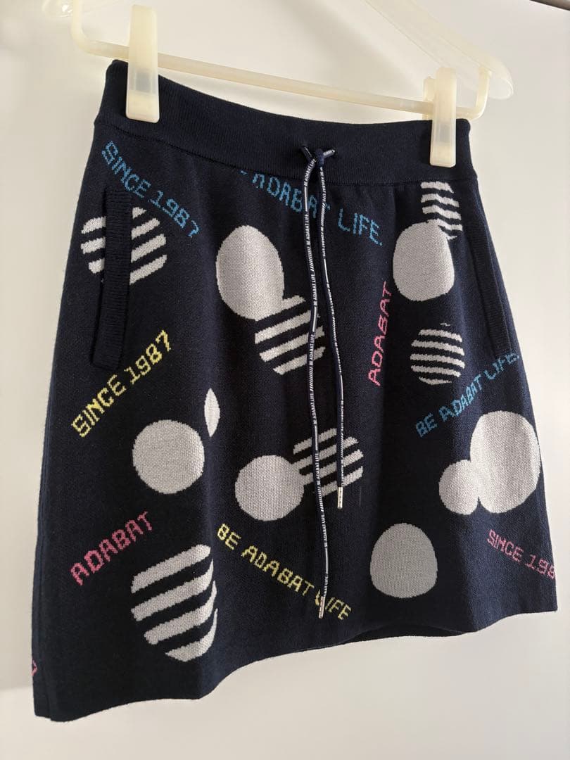 【新品タグ付き】adabat アダバット ニット スカート Mサイズ