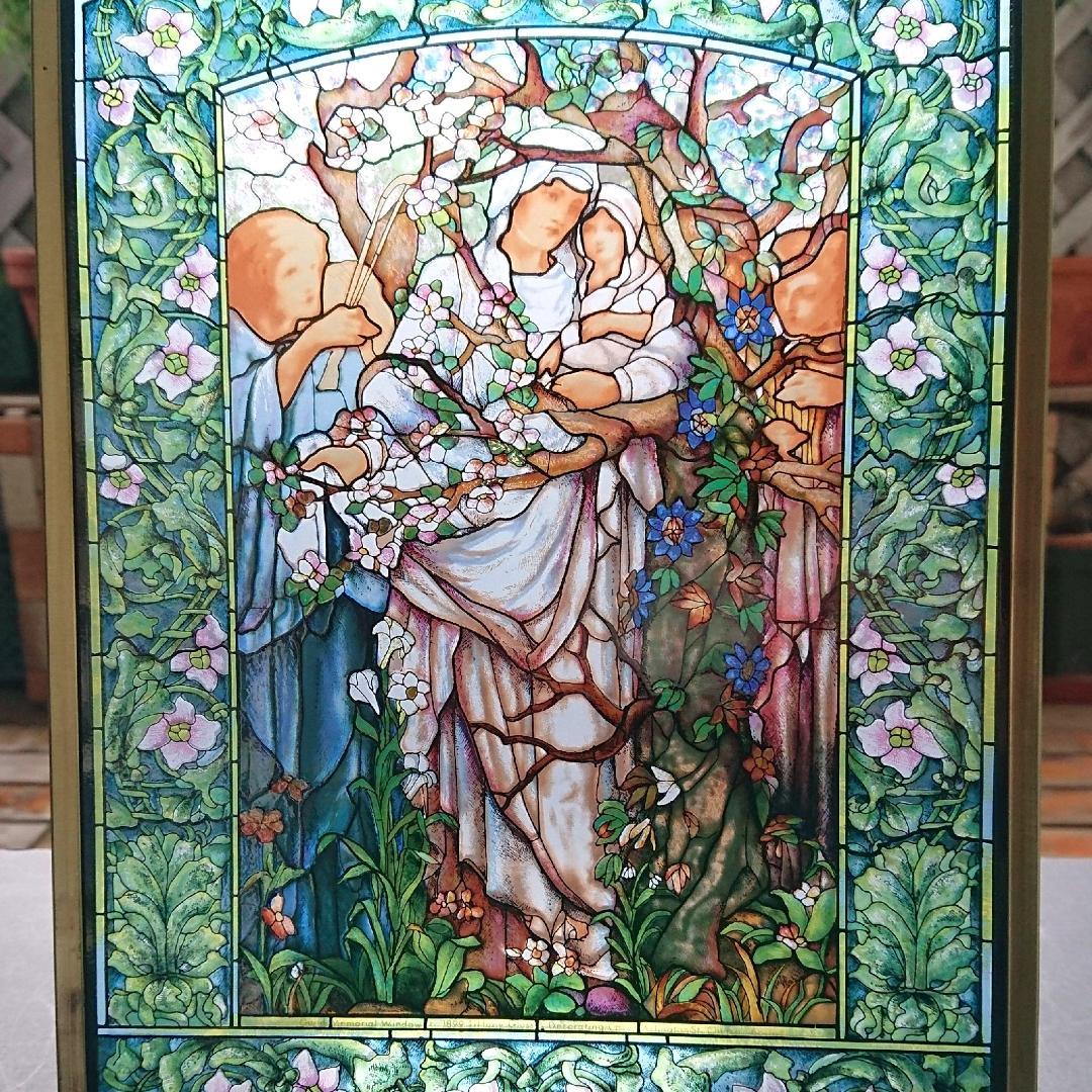 ルイスCティファニー ステンドグラスMadonna of theFlowers大
