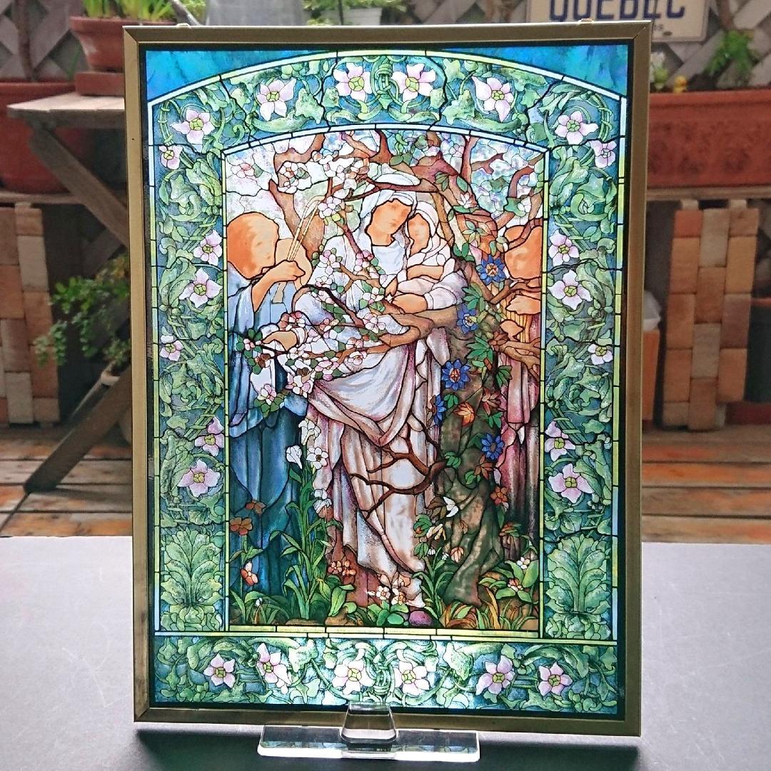 ルイスCティファニー ステンドグラスMadonna of theFlowers大