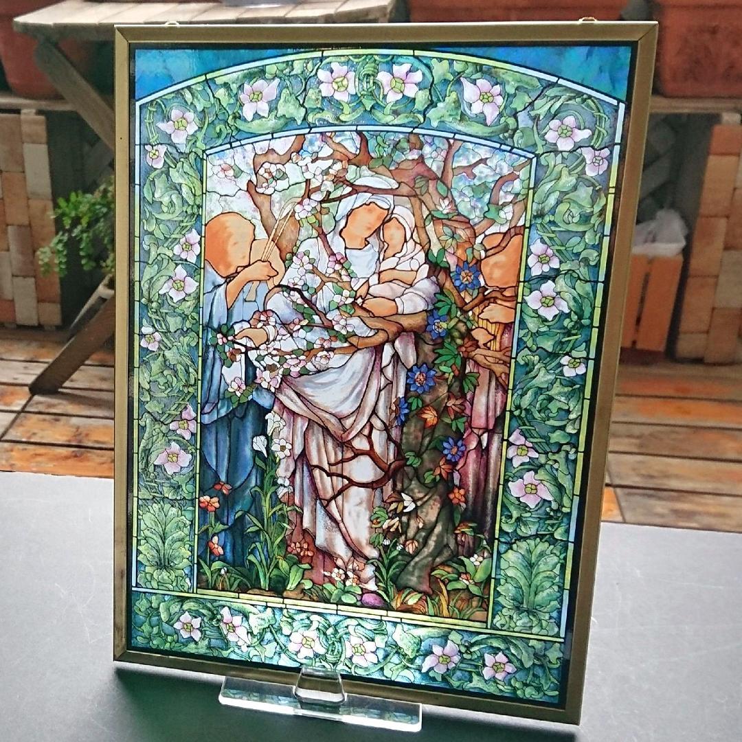 ルイスCティファニー ステンドグラスMadonna of theFlowers大