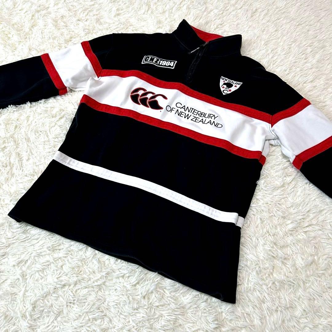 CANTERBURY カンタベリー ラグビー ハーフジップスウェット上下 XL