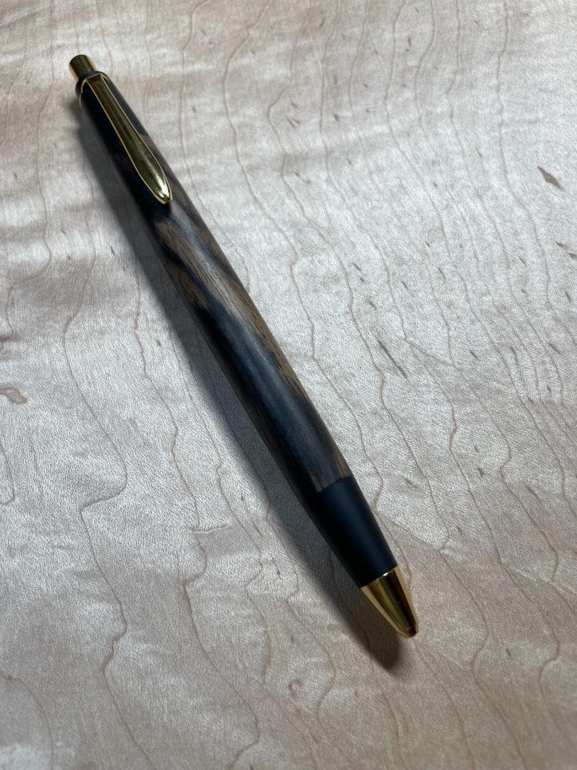 【野原工芸　木軸シャープペンシル】特上黒柿