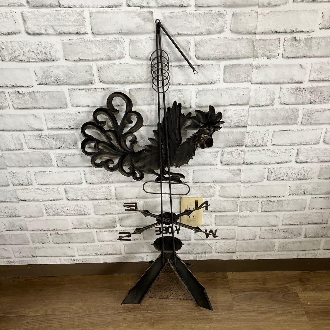 4F 希少 神戸 異人館モチーフ 風見鶏 オブジェ 置物 ヴィンテージ調