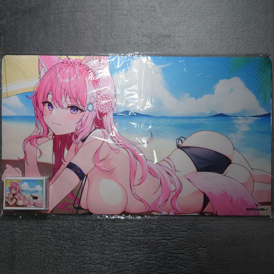 α1 ホロライブ 黒ビキニ&サンオイル 博衣こより スリーブ&プレイマット