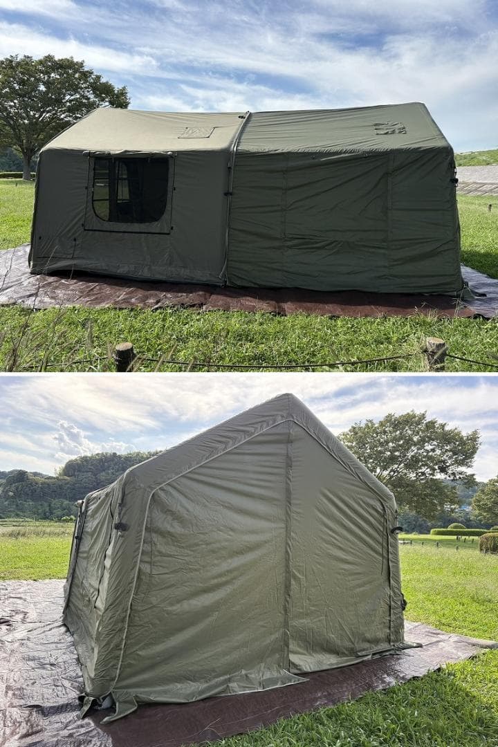 オ*ス様 美品！大型エアーテント インフレータブルテント ポリコットン 拡張テン