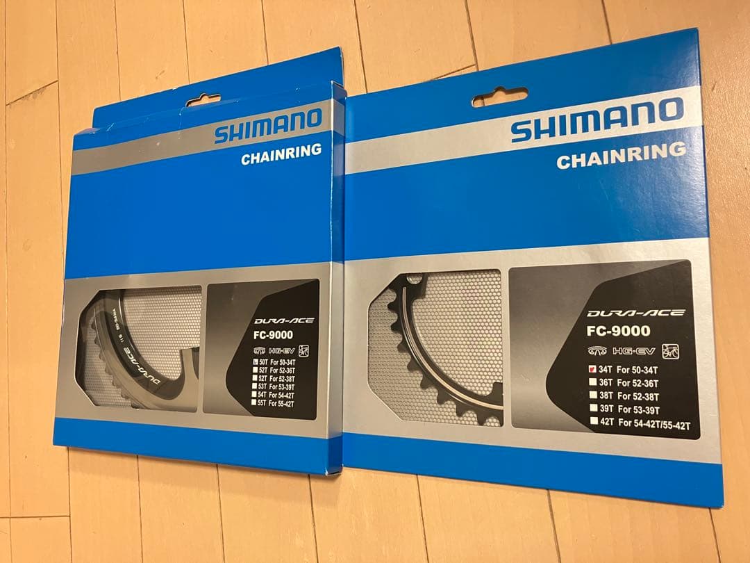 DURA-ACE FC-9000チェーンリング50-34Tセット新品FC9000