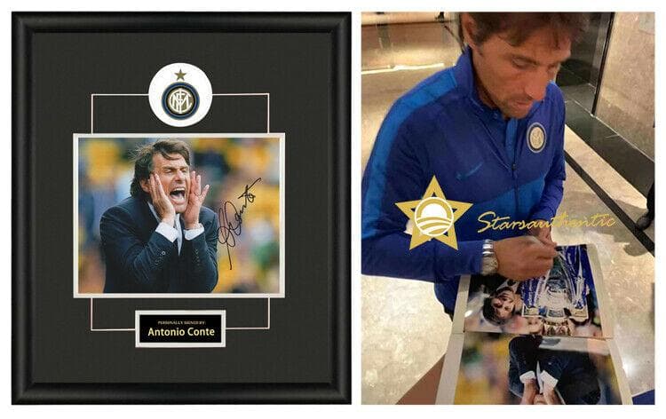 直筆サイン入り写真 アントニオ・コンテ 現インテルナツィオナーレ・ミラノ監督