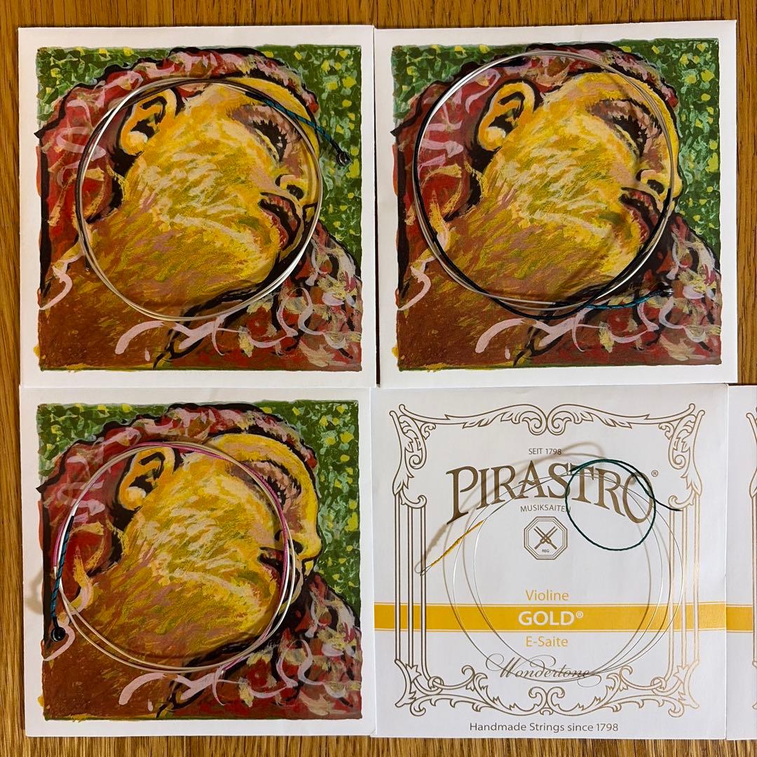 PIRASTRO バイオリン弦セット EVAH PIRAZZI NEOとGOLD